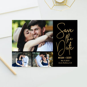 Chic Writing EDITABLE COLOR Save The Date Card