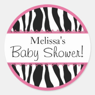 Chic Zebra Print Sticker R-PKBK