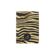 Chic zebra print with custom monogram