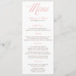 Chic Zigzags Wedding Menu Cards<br><div class="desc">Custom wedding menu cards.</div>