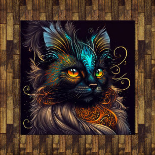 Chica - Beautiful Tortoise Shell Cat Poster Art