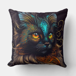 Chica - Beautiful Tortoise Shell Cat Throw Pillow