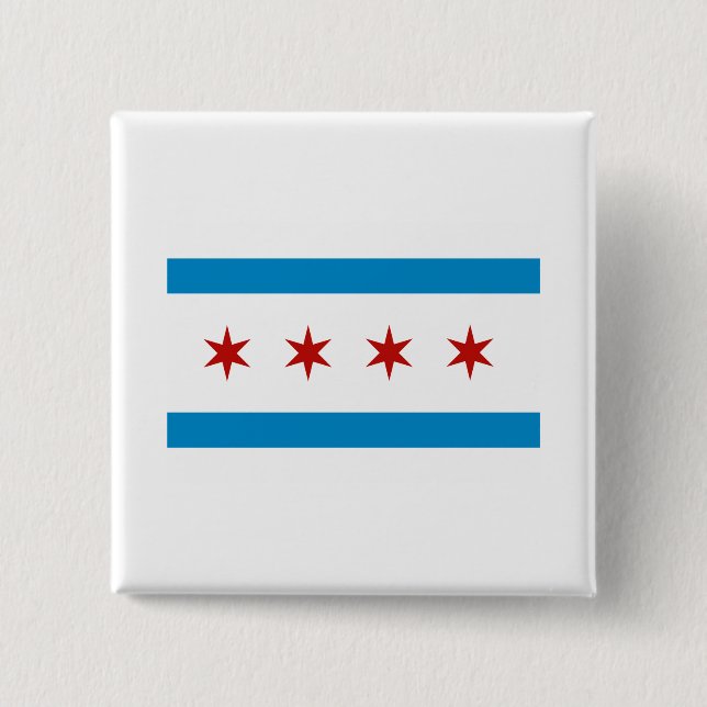 CHICAGO 15 CM SQUARE BADGE (Front)