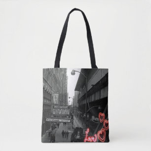 Chicago 1960's Blackhawk Restaurant Sign Neon Love Tote Bag