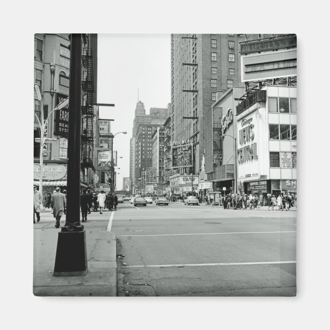 Chicago 1960's Randolph St Oriental Theatre Photo Magnet (Front)