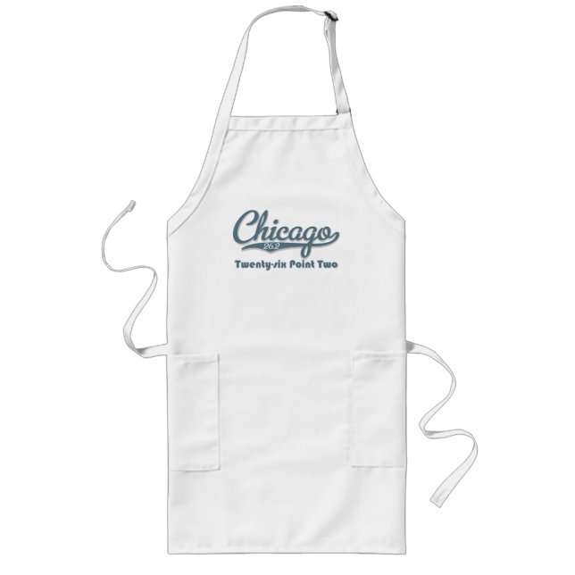 Chicago 26.2 Blue Marathon Apron (Front)