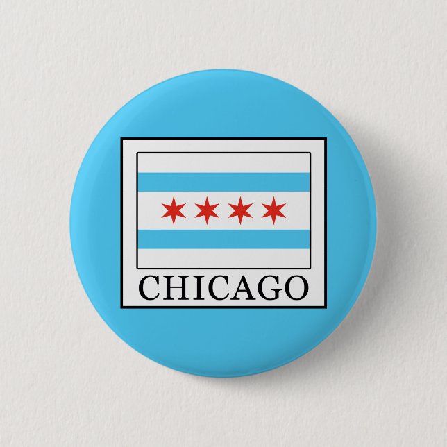 Chicago 6 Cm Round Badge (Front)