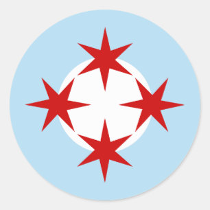 Chicago Air Force (Bomb Wing) Roundel Classic Round Sticker