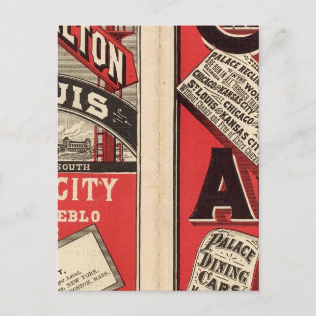 Chicago and Alton Railroad Postcard (Front)