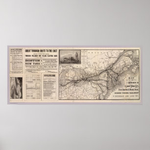 Chicago and Grand Trunk Railway Poster