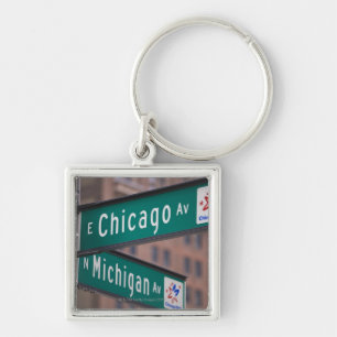 Chicago and Michigan Avenue signposts, Chicago, Key Ring