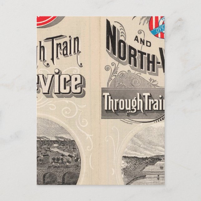 Chicago and North Western Line Postcard (Front)