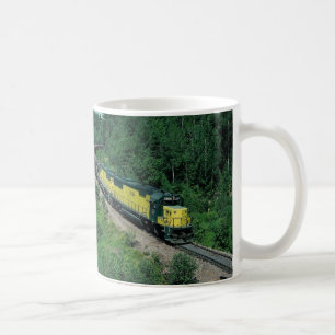 Chicago and Northwestern EMD No. 8028 with ore tra Coffee Mug