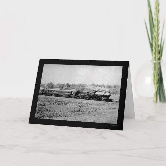 Chicago and Northwestern Railway Train 1899 Card (Front)