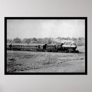 Chicago and Northwestern Railway Train 1899 Poster