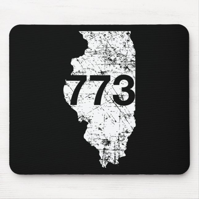 Chicago Area Code 773  Mouse Pad (Front)