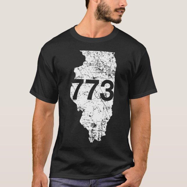Chicago Area Code 773  T-Shirt (Front)