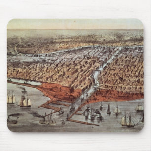 Chicago As it Was, c.1880 Mouse Pad
