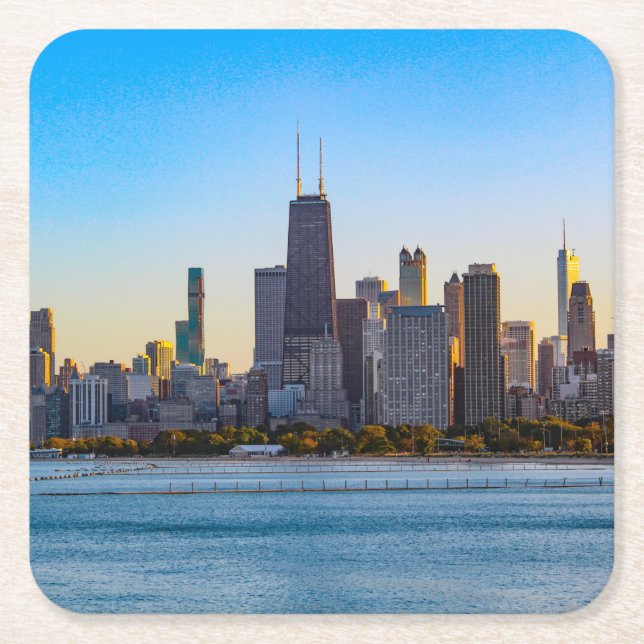 Chicago at Dusk Coaster (Front)