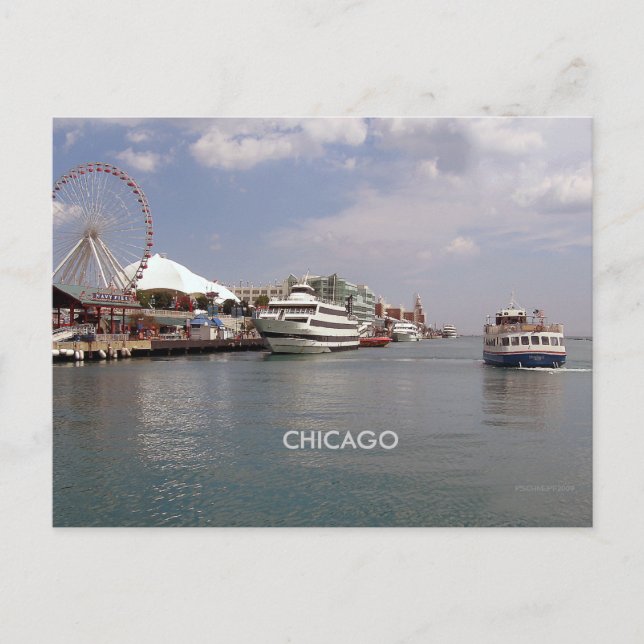 Chicago:  At Navy Pier Postcard (Front)