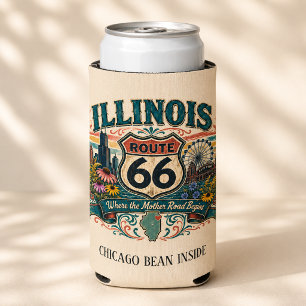 Chicago Bean Inside Route 66 Sips Seltzer Can Cooler