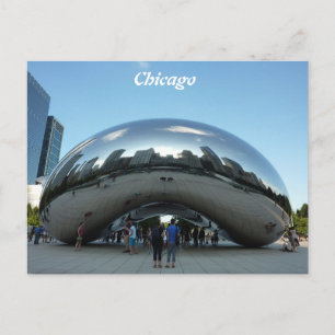 Chicago Bean Sightseeing Holiday Postcard