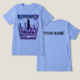 Chicago Black Graphic T-Shirt  Tri-Blend Shirt