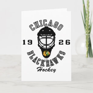Chicago Blackhawks Hockey Mask Red Nhl Officially Card
