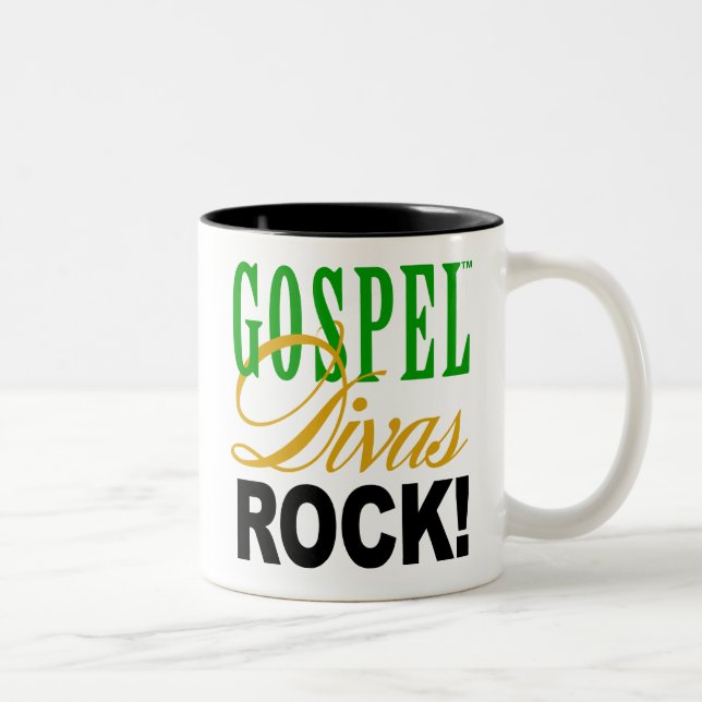 CHICAGO BLING - "Gospel Divas Rock!" Two-Tone Coffee Mug (Right)