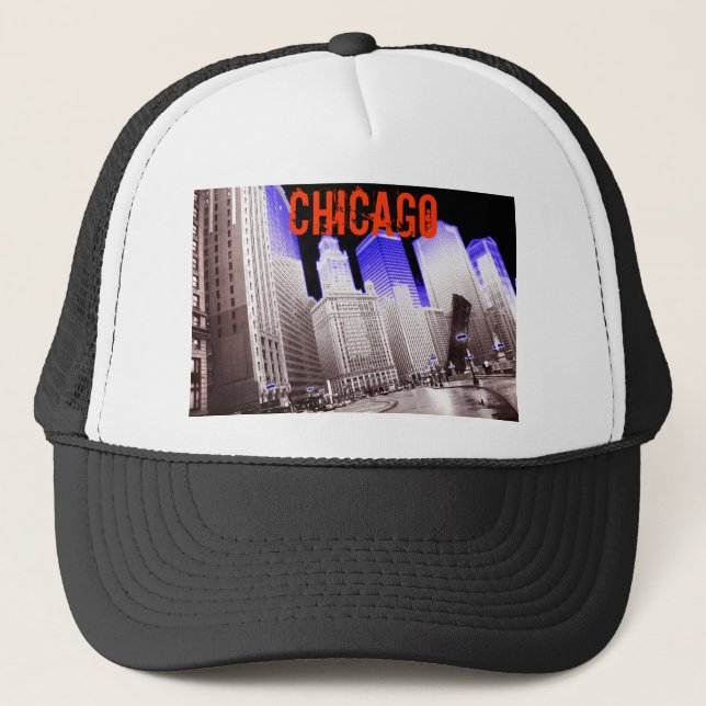 CHICAGO BLUE TRUCKER HAT (Front)