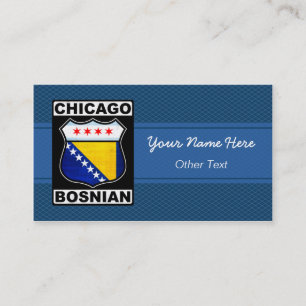 Chicago Bosnian American Business Cards