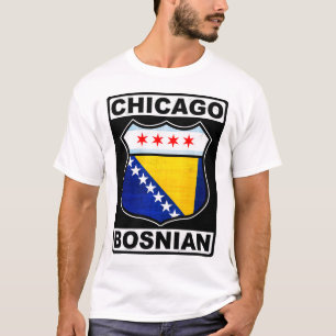Chicago Bosnian American Design T-Shirt