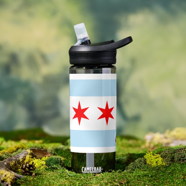 Chicago bottle, patriotic Chicago Flag Water Bottle (Outdoor)