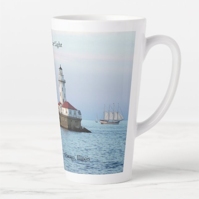 Chicago Breakwater Light 17 oz latte mug (Right)