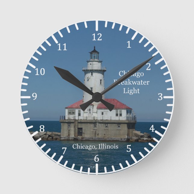 Chicago Breakwater Light clock (Front)
