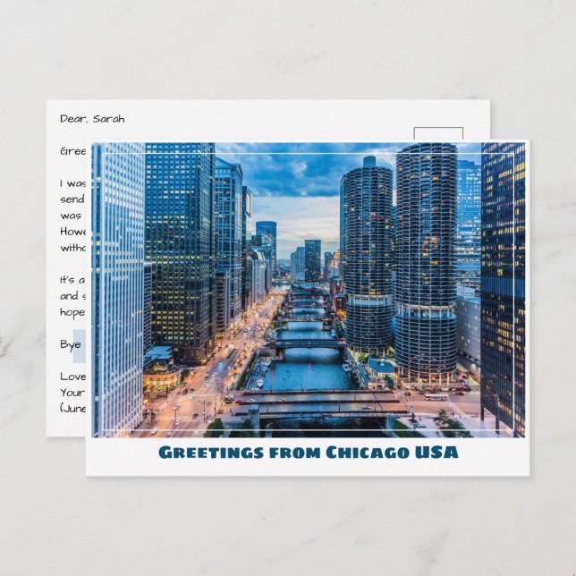 Chicago Bridges Postcard (Front/Back)