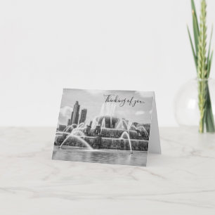 Chicago Buckingham Grayscale Thinking Of You Card