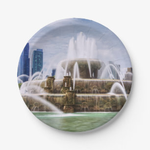 Chicago Buckingham Paper Plate