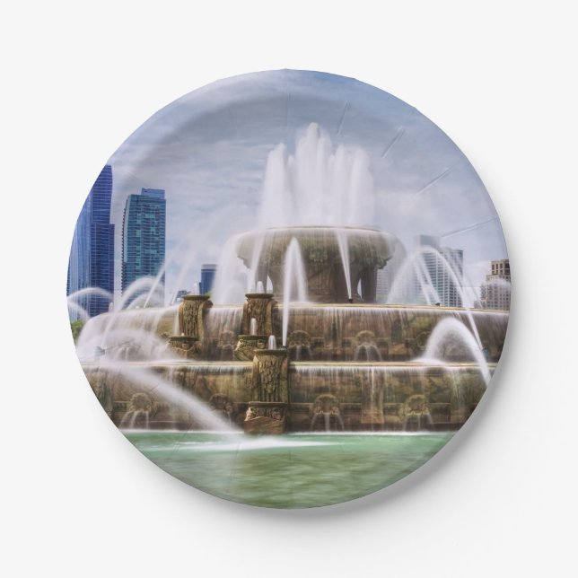 Chicago Buckingham Paper Plate (Front)