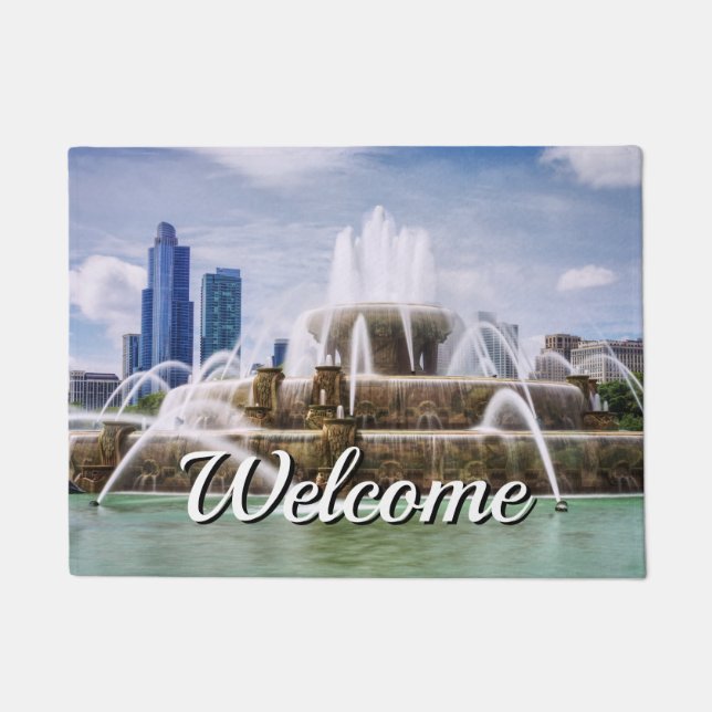 Chicago Buckingham Welcome Door Mat (Front)
