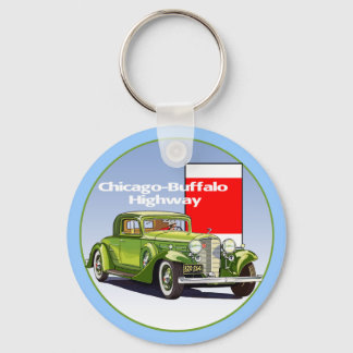 Chicago - Buffalo Highway National Auto Trail Key Ring