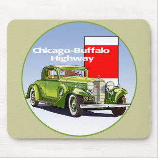 Chicago - Buffalo Highway National Auto Trail Mouse Pad