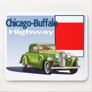 Chicago - Buffalo Highway National Auto Trail Mouse Pad