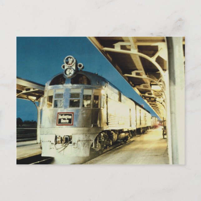 Chicago Burlington & Quincy, EMD Postcard (Front)