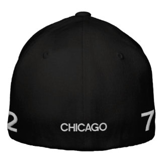 Chicago Cap: CHI Chicago 312 & 773 White Text Embroidered Hat