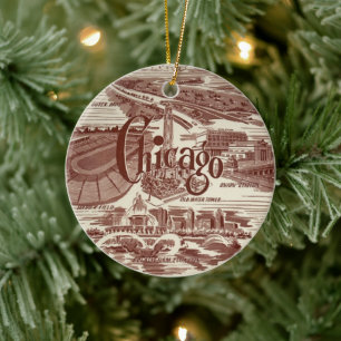 Chicago Ceramic Ornament