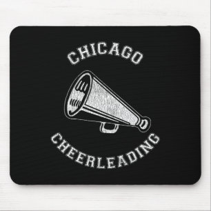 Chicago Cheer Distressed Retro 90's Cheerleader Mouse Pad