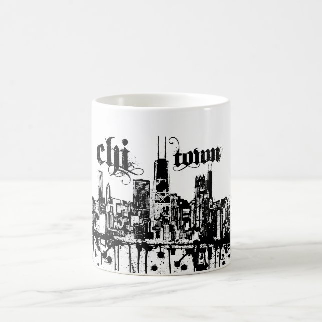 Chicago "chi-town" put on for your city coffee mug (Center)