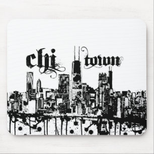 Chicago "chi-town" put on for your city mouse pad