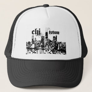 Chicago "chi-town" put on for your city trucker hat